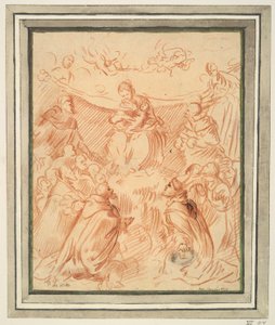 Madonna von Heiligen verehrt