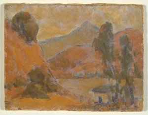 Rosa Landschaft von Unknown