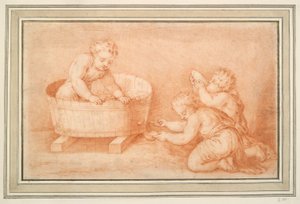 Putti machen Wein