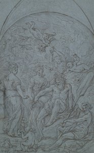 Studie für eine Allegorie mit Flussgott und Fülle