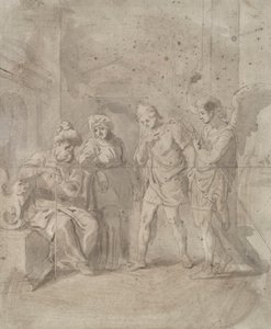 Tobit und der Engel verlassen seine Eltern von Unknown