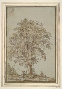 Bäume und drei Jäger