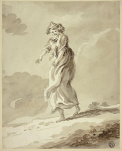 Wandernde Frau von Unknown