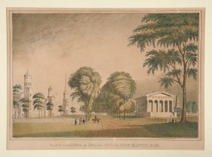 Yale College und State House, New Haven, Con.