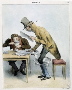 Ein Greifer des Momus-Kaffees in Paris - 1821, Carnavalet