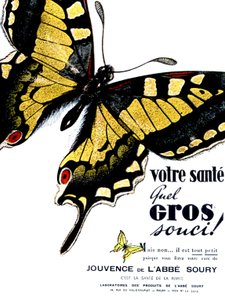 Werbung für das verjüngende Getränk des Abtes Soury von Unknown Artist