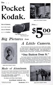 Werbung für die Kodak-Taschenkamera. (Pocket Kodak) 1895. Private Sammlung. von Unknown artist