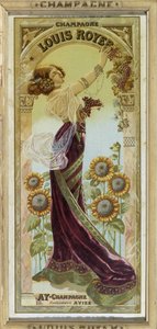 Werbeplakat für Louis Royer Champagner, späte 19. Jahrhundert von Unknown artist