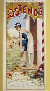 Werbeplakat für Ostende, Ende 19. Jahrhundert von Unknown artist