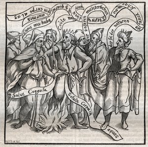 Alchemie: Der Torf der hermetischen Philosophen. 1857 von Unknown Artist