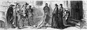 Alexander VI. übergab Jeme, einen türkischen Prinzen, vergiftet, der einige Zeit später starb. Gravur des 19. Jahrhunderts.