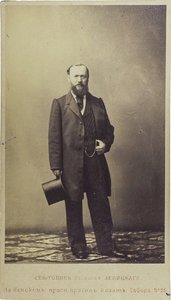 Porträt des Dramatikers Alexander N. Ostrowski (1823-1886)