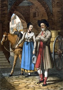Täufer von Basel. 19. Jahrhundert. Lithographie