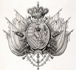 Wappen der Toskana, frühes 19. Jahrhundert. Leopold von Toskana
