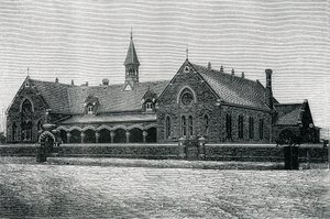 Australien: Eine öffentliche Schule in Adelaide, ca. 1885 (Gravur) von Unknown artist