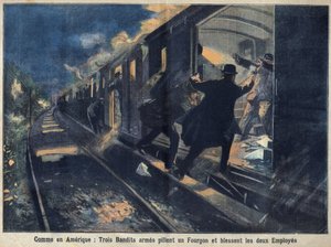 Banditen greifen einen Zug an, Frankreich