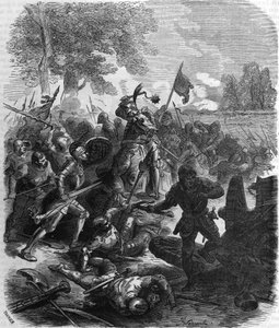 Schlacht von Saint-Aubin-du-Cormier, 27. Juli von Unknown artist