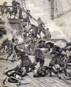 Schlacht auf einem Boot - Jean Bart.