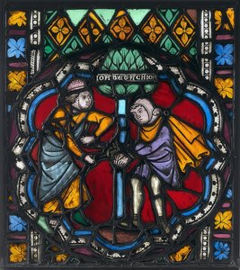 Bedeutende Glasscheibe. Straßburg (wohl ehemals aus St. Thomas) von Unknown
