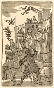Siehe, die Eitelkeitsmesse! aus Der Pilgerreise von dieser Welt in die zukünftige Welt von John Bunyan von Unknown