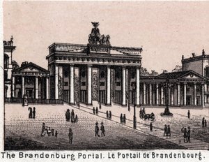 Berlin, Deutschland: Blick auf das Brandenburger Tor