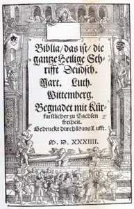 Lutherbibel. Frontispiz