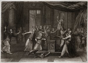 Bibel von Royaumont, Altes Testament: Großzügigkeit von Matathias. Illustration von 1811 von Unknown artist