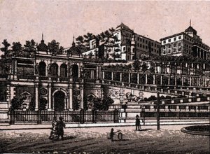 Budapest, Ungarn: Ansicht des Burghbazaar. in „Die Welt illustriert 168 Ansichten“ Undatiert (spätes 19. Jahrhundert)