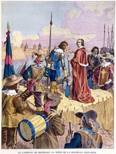 Kardinal Richelieu bei der Belagerung von La Rochelle (1627 - 1628)