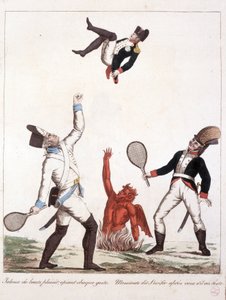 Karikatur über Napoleon Bonaparte - in Napoleon I, Karikaturen, Dummy-Sammlung. 1814 - 1815. B.H.V.P.
