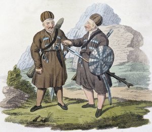 Kaukasische Krieger, Anfang 19. Jahrhundert