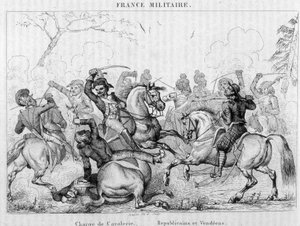 Kavallerieangriff - Republikaner und Vendéens