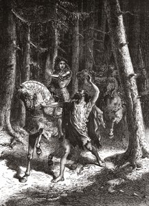 Karl VI. (in seinem Wahnsinn) im Wald von Le Mans - in „L