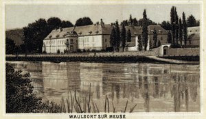 Chateau de Waulsort sur Meuse, Wallonische Region, Belgien.