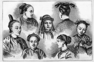 Chinesische Mode und Frisuren im 19. Jahrhundert