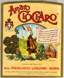 Ciociaro amaro Alkoholwerbung (Chromolithographie, Ende des 19. Jahrhunderts) von Unknown artist