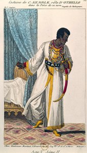 Kostüm von Komiker Charles Kemble in der Rolle des Othello von Unknown artist