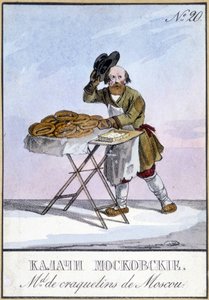 Keksverkäufer in Moskau im 19. Jahrhundert von Unknown artist