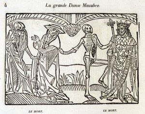 Totentanz - Gravur von Unknown artist
