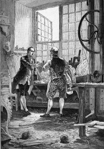 Denis Diderot (1713-1784), der Schöpfer der Encyclopédie. Gravur des 19. Jahrhunderts. In „Histoire de France“ von Jules Michelet von Unknown artist