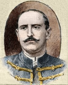Dreyfus-Affäre: Porträt von Alfred Dreyfus (1859-1935) nach seiner Degradierung während des Rennes-Prozesses im Jahr 1899.