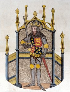 Edward III (1312-1377), König von England. Gravur aus dem frühen 19. Jahrhundert von Unknown artist