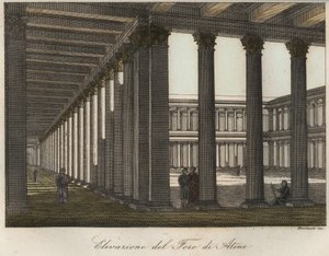 Erhebung des Forums in Athen von Unknown artist