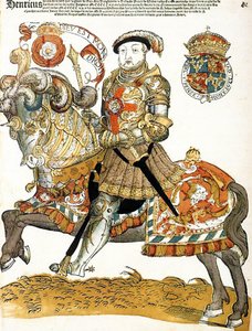 Englischer König Heinrich VIII. zu Pferd, Künstler unbekannt, Rijksmuseum, Amsterdam