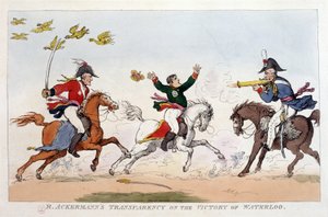Englische Karikatur über Napoleon I. - in Napoleon I., Karikaturen, Dummysammlung. 1814 - 1815. B.H.V.P. von Unknown artist