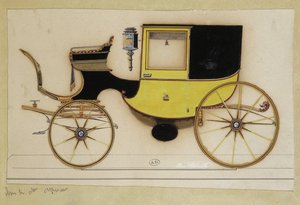 Fiaker - Gravur von Unknown artist