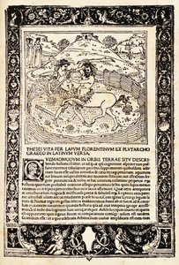 Kampf von Theseus mit dem Minotaurus