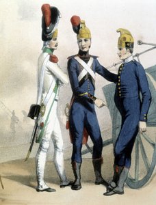 Feuerwehrleute in Uniform - ca. 1850