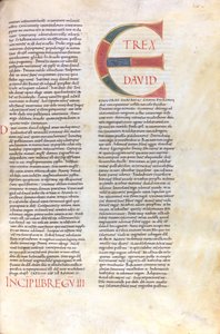 Erstes Buch der Könige. Capulet mit dem Namen König Davids und der Ankündigung seines Alters