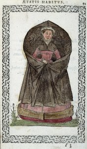Flämische Demoiselle - in "Kleidung und Abbildungen" von Jean Sulperius